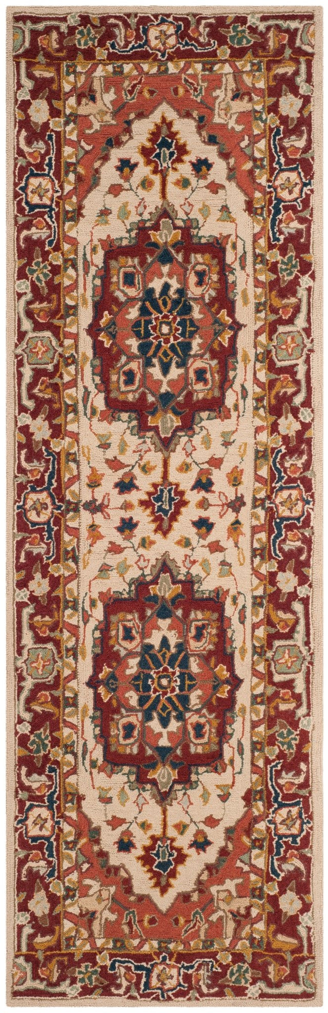Safavieh Chelsea Hk709A Red/Ivory Rug - Safavieh - hk709a - 212