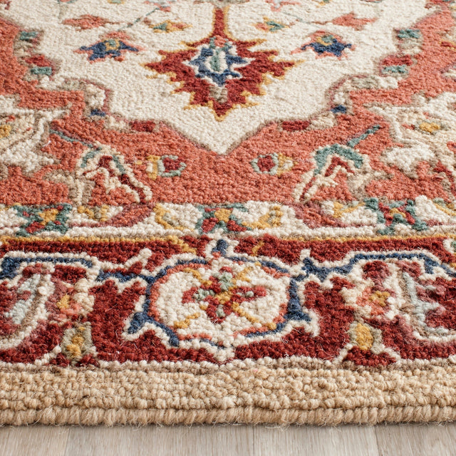 Safavieh Chelsea Hk709A Red/Ivory Rug - Safavieh - hk709a - 5r