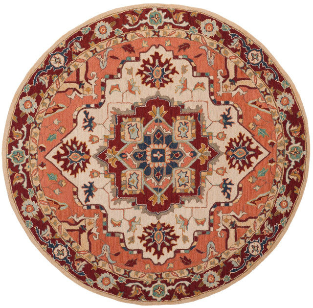 Safavieh Chelsea Hk709A Red/Ivory Rug - Safavieh - hk709a - 5r