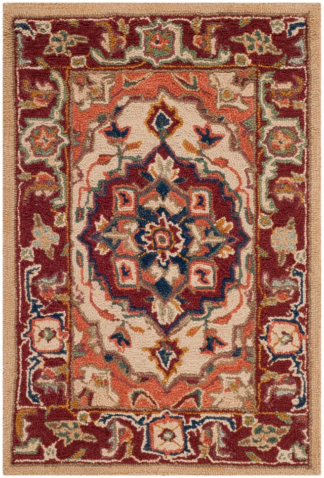 Safavieh Chelsea Hk709A Red/Ivory Rug - Safavieh - hk709a - 5r