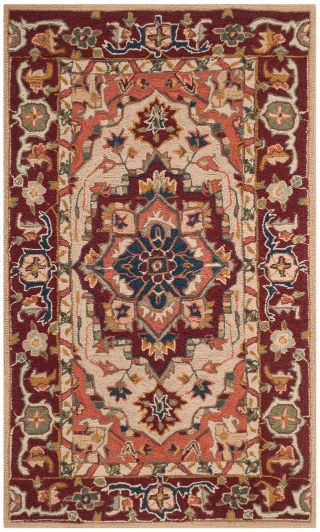 Safavieh Chelsea Hk709A Red/Ivory Rug - Safavieh - hk709a - 5r