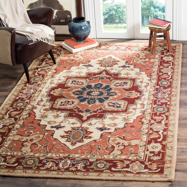 Safavieh Chelsea Hk709A Red/Ivory Rug - Safavieh - hk709a - 8