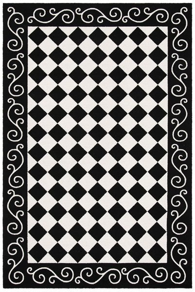Safavieh Chelsea hk711a Black / Ivory Rugs - Safavieh - hk711a - 5