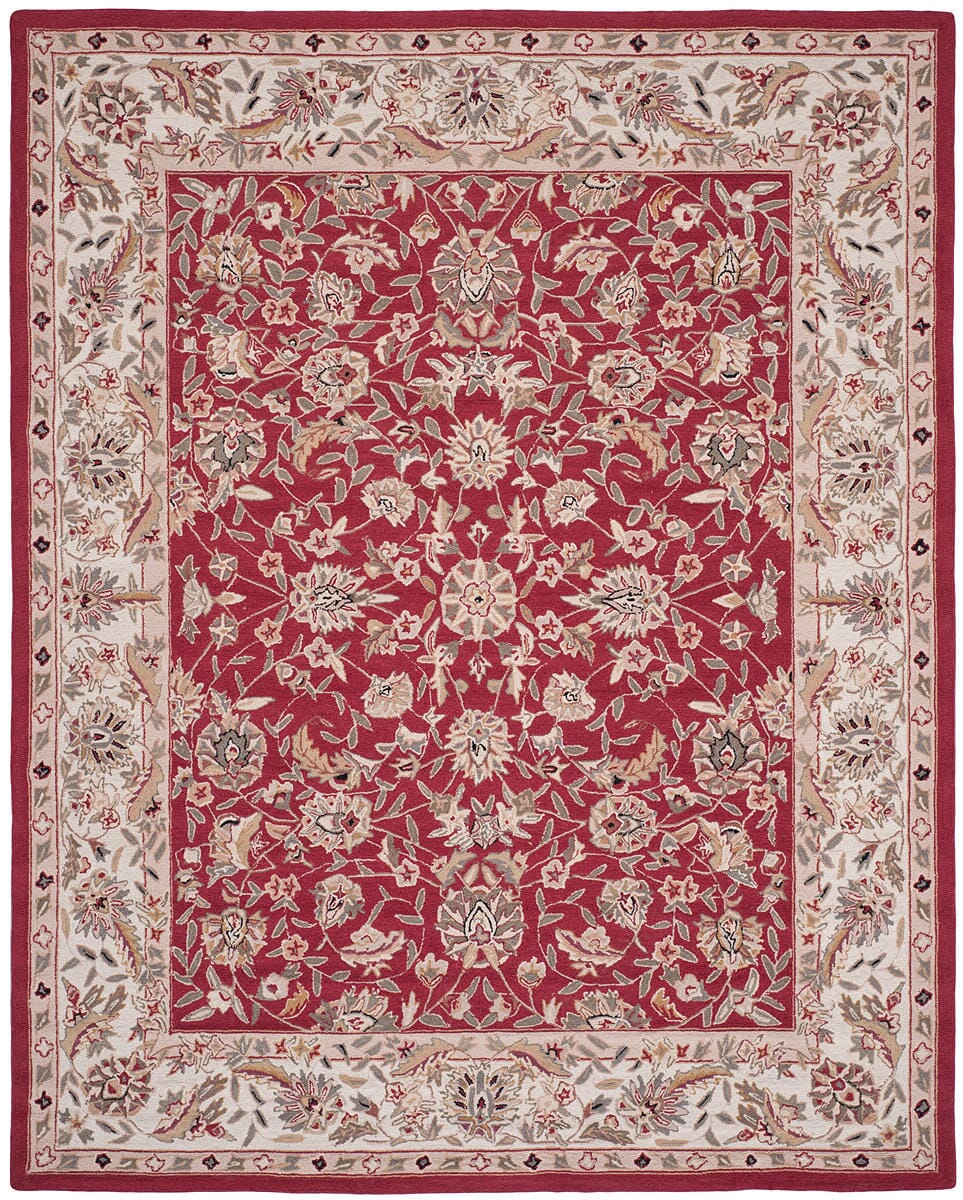 Safavieh Chelsea hk78b Burgundy / Ivory Rugs - Safavieh - hk78b - 0