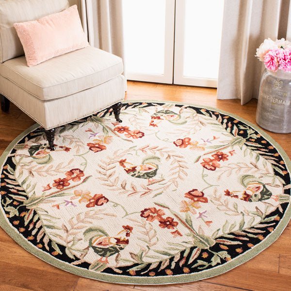 Safavieh Chelsea hk92a Creme / Black Rugs - Safavieh - hk92a - 3r