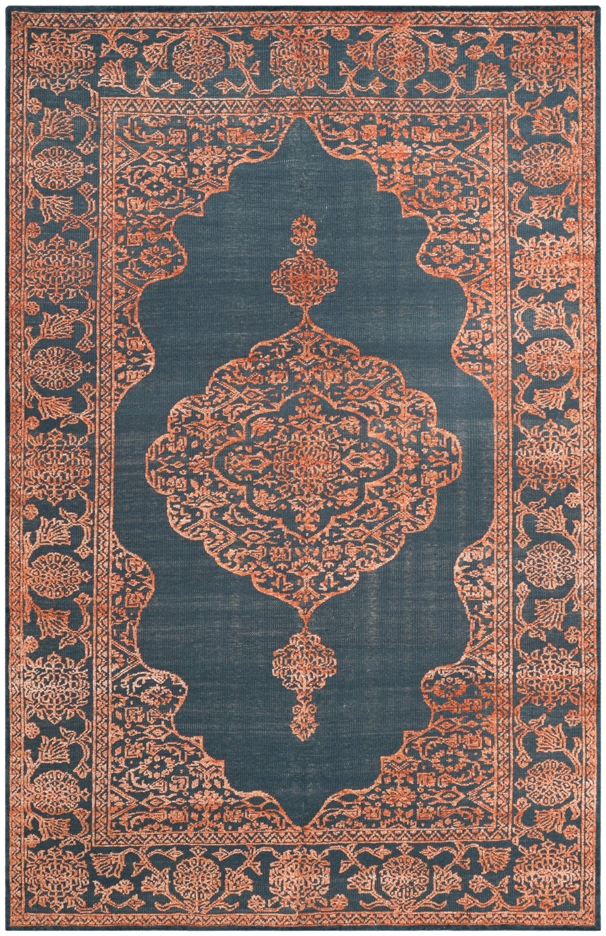 Safavieh Chester Chs546C Navy/Rust Rug - Safavieh - chs546c - 6