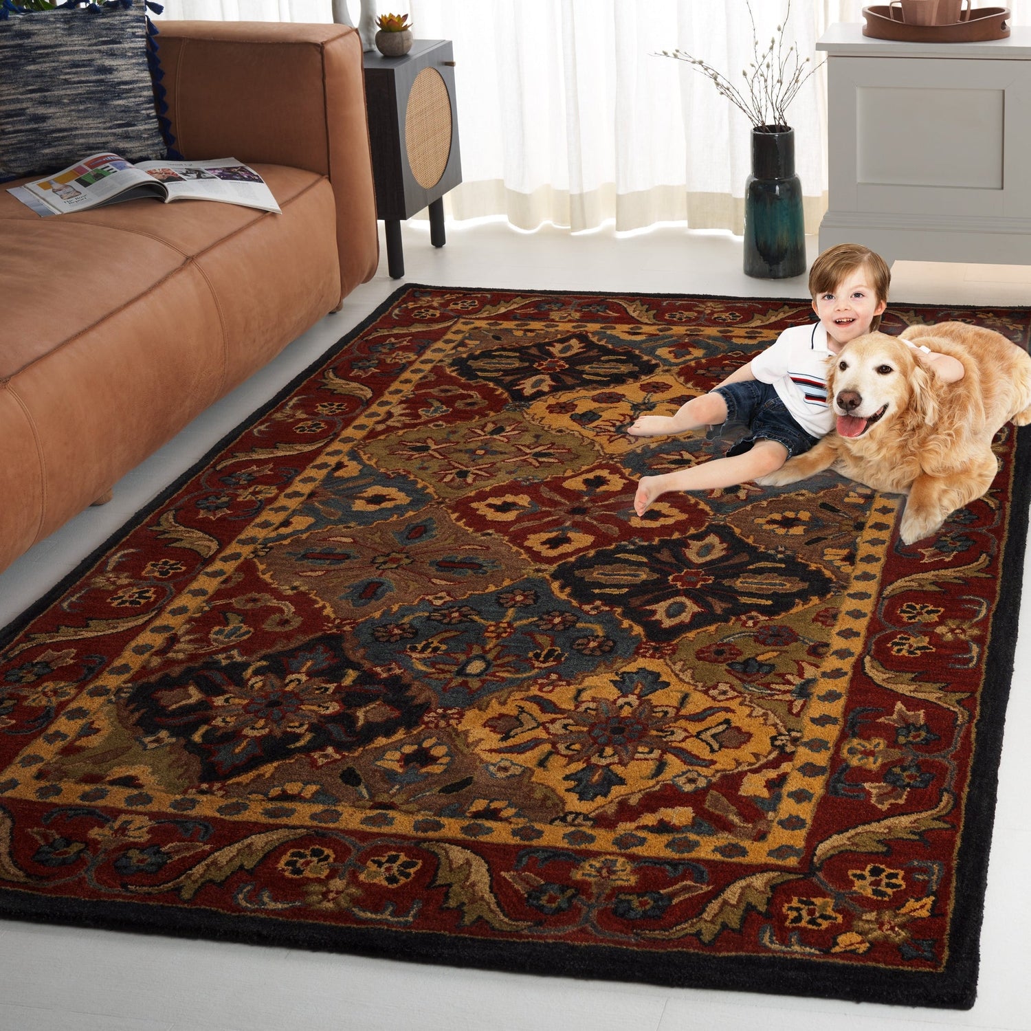 Safavieh Classic Cl101M Blue/Red Rug - Safavieh - cl101m - 6r