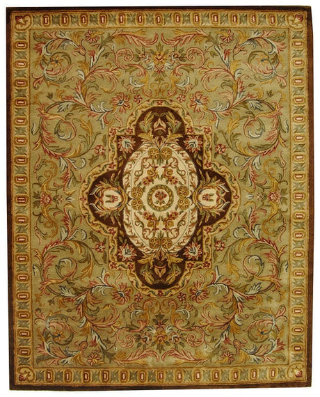 Safavieh Classic cl220a Beige / Olive Rugs - Safavieh - cl220a - 4r
