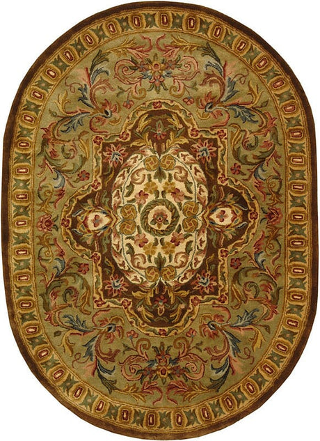 Safavieh Classic cl220a Beige / Olive Rugs - Safavieh - cl220a - 5ov