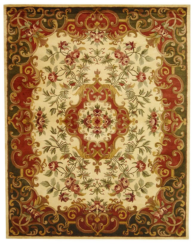 Safavieh Classic Cl234C Ivory / Green Rugs - Safavieh - cl234c - 4r