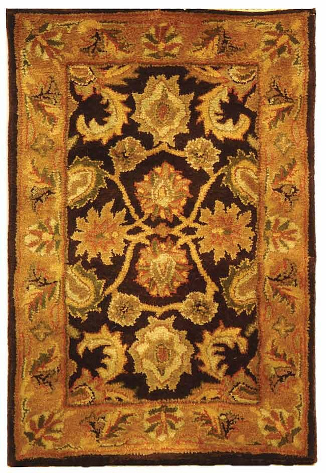 Safavieh Classic Cl244B Dark Plum / Gold Rugs - Safavieh - cl244b - 4r