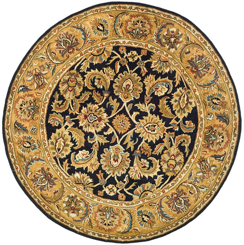 Safavieh Classic Cl758B Black / Gold Rugs - Safavieh - cl758b - 4r