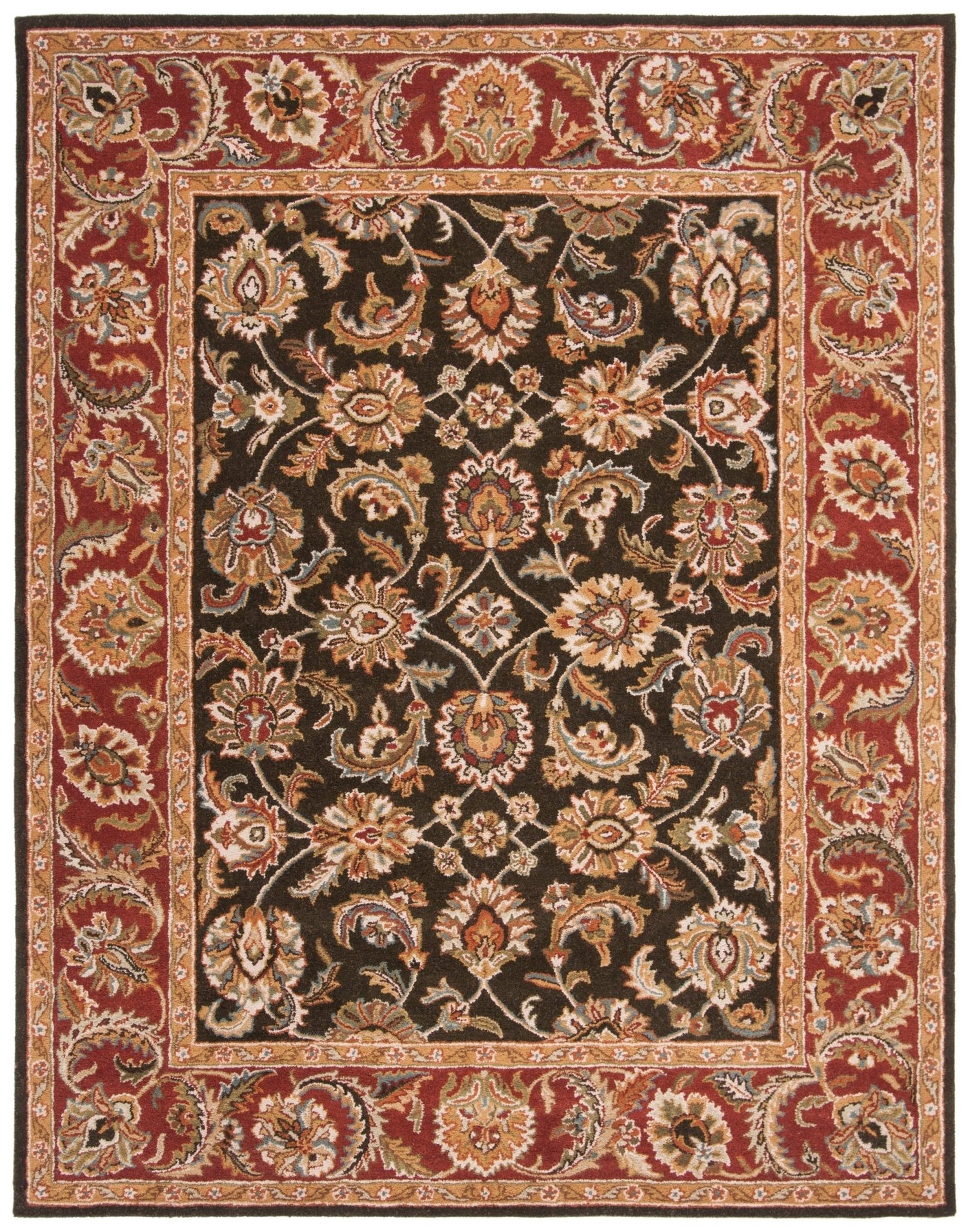 Safavieh Classic Cl758P Dark Olive / Red Rugs - Safavieh - cl758p - 8