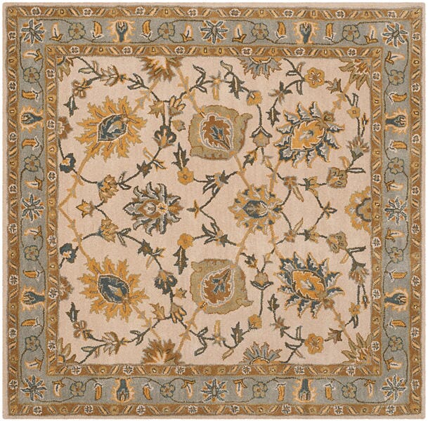 Safavieh Classic Cl934B Ivory / Light Blue Rugs - Safavieh - cl934b - 6sq