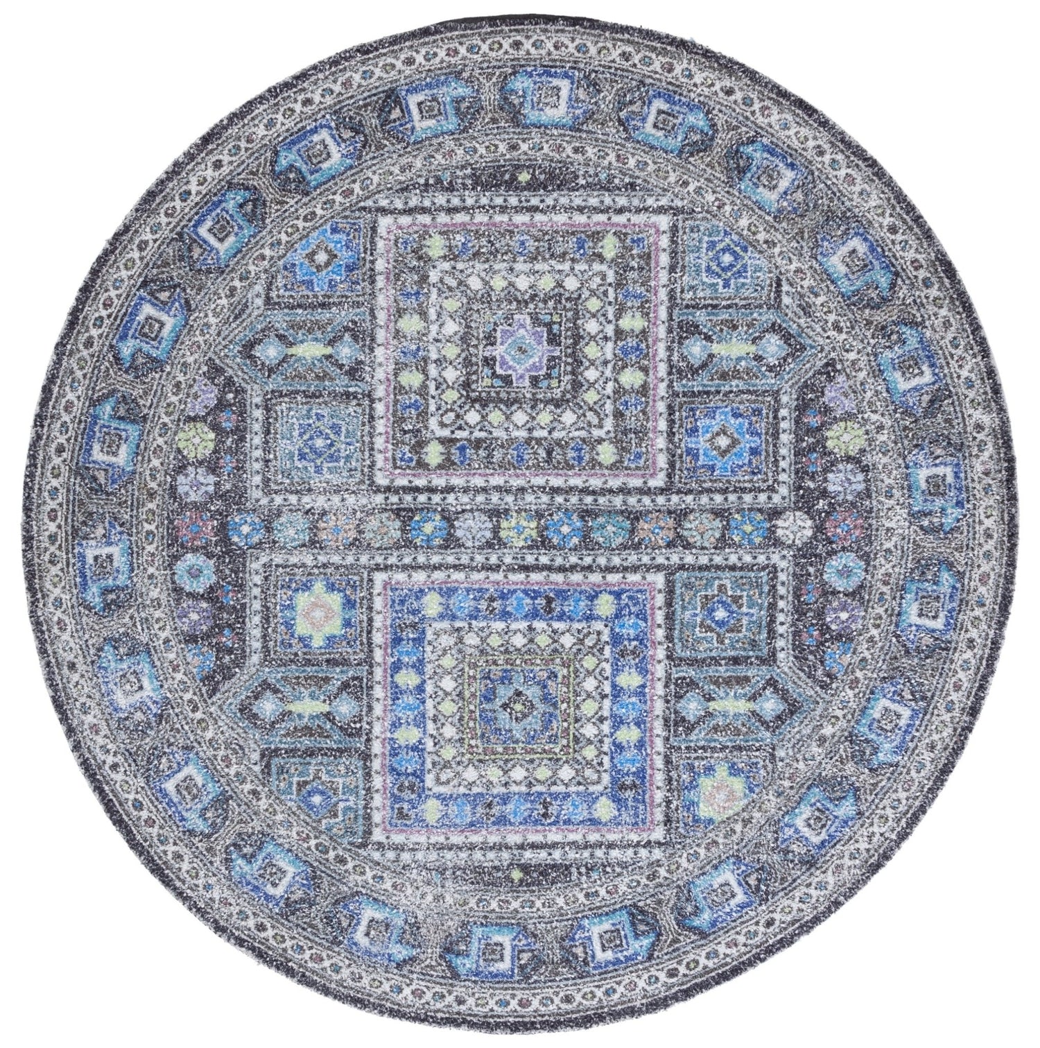 Safavieh Classic Vintage Clv205W Sage/Blue Rugs - Safavieh - clv205w - 6r