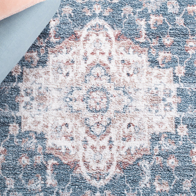 Safavieh Classic Vintage Clv206L Light Blue/Rust Rugs - Safavieh - clv206l - 6r