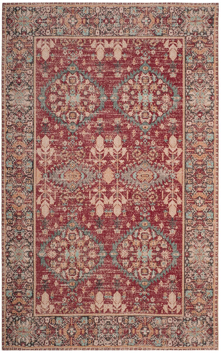 Safavieh Classic Vintage Clv302A Red/Multi Rug - Safavieh - clv302a - 3