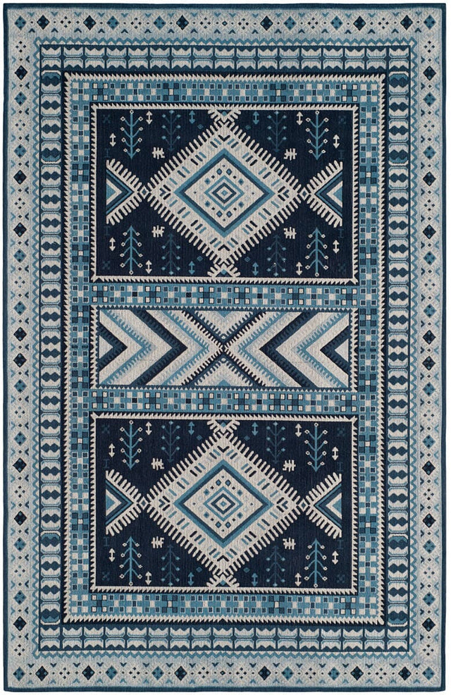 Safavieh Classic Vintage Clv511A Navy / Light Blue Rugs - Safavieh - clv511a - 3
