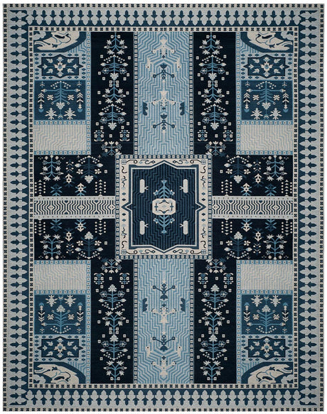 Safavieh Classic Vintage Clv512A Navy / Light Blue Rugs - Safavieh - clv512a - 3