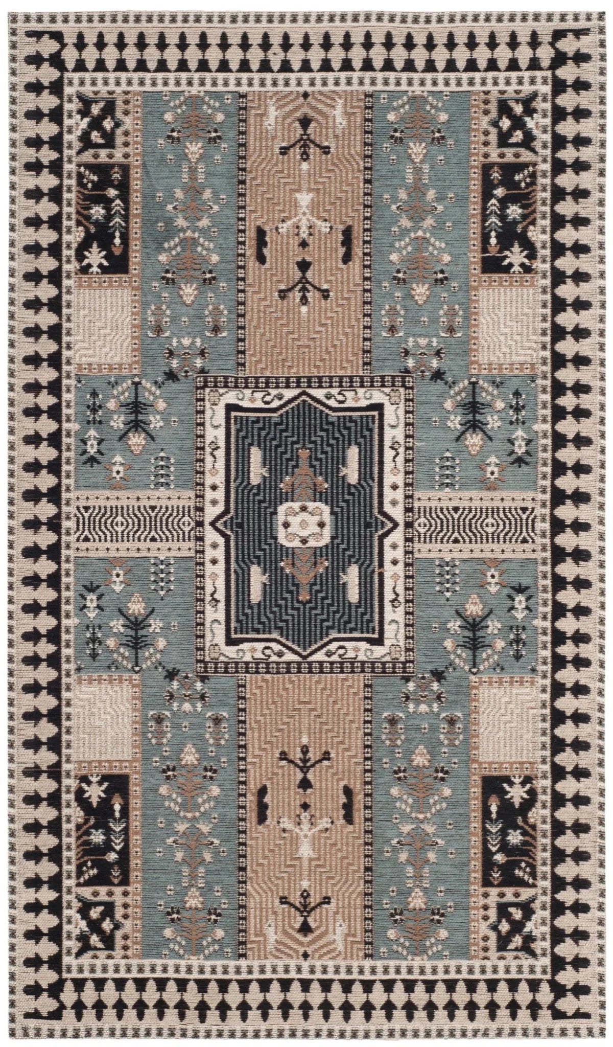 Safavieh Classic Vintage 3'-0" x 5'-0" Rug in Slate / Beige
