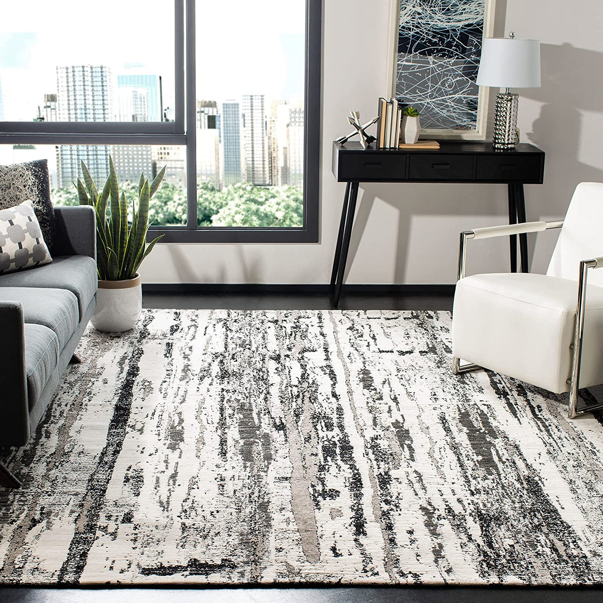 Safavieh Classic Vintage Clv702P Grey/Ivory Rugs - Safavieh - clv702p - 4
