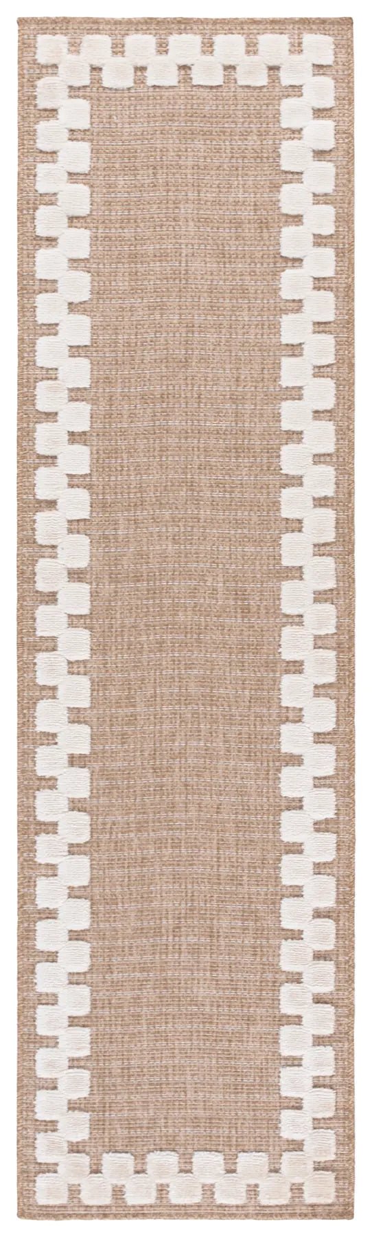 Safavieh Clayton 2'-2" x 8'-0" Rug in Natural / Ivory