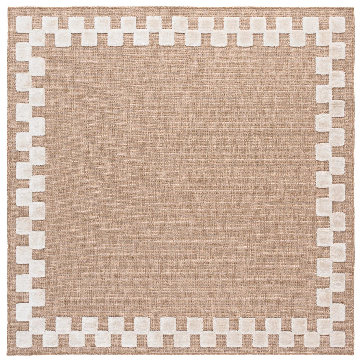 Safavieh Clayton 6'-7" x 6'-7" Rug in Natural / Ivory