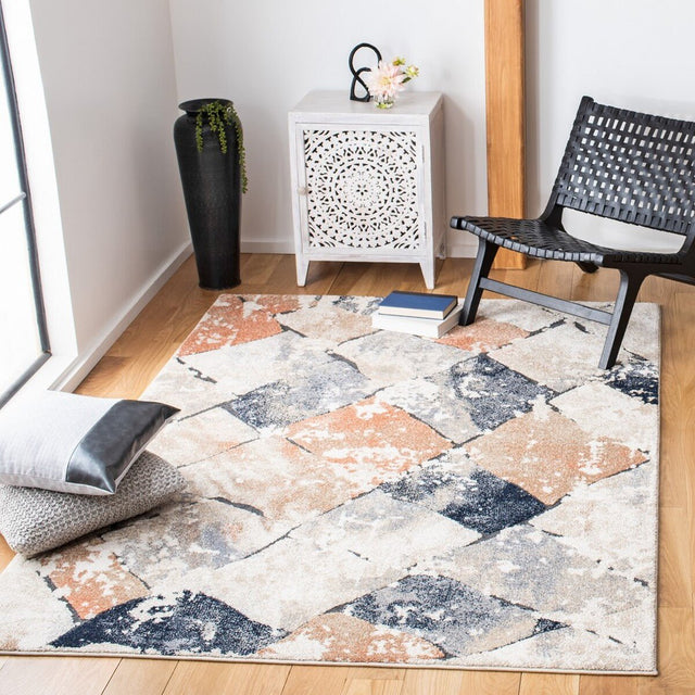 Safavieh Coppertone Cpn327A Ivory/Navy Rugs - Safavieh - cpn327a - 4