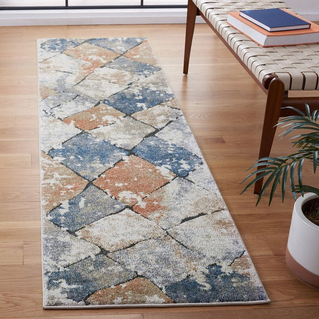 Safavieh Coppertone Cpn327A Ivory/Navy Rugs - Safavieh - cpn327a - 7r