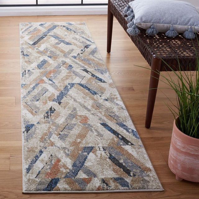 Safavieh Coppertone Cpn356A Ivory/Navy Rugs - Safavieh - cpn356a - 7r
