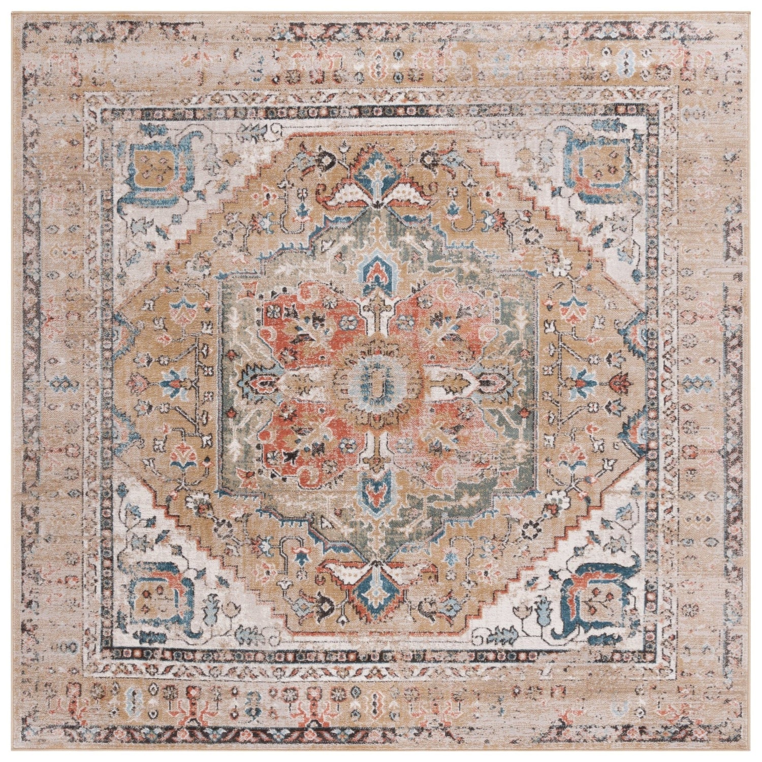 Safavieh Cornelia Crn208D Gold Rug - Safavieh - crn208d - 7r