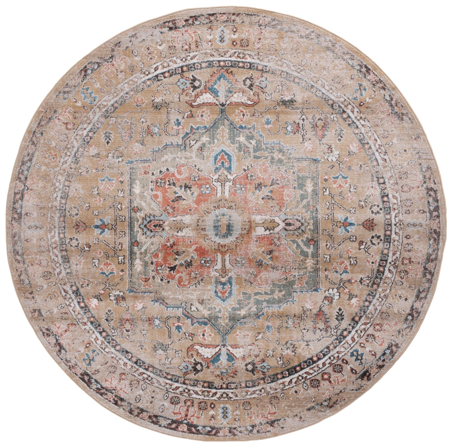 Safavieh Cornelia Crn208D Gold Rug - Safavieh - crn208d - 7r