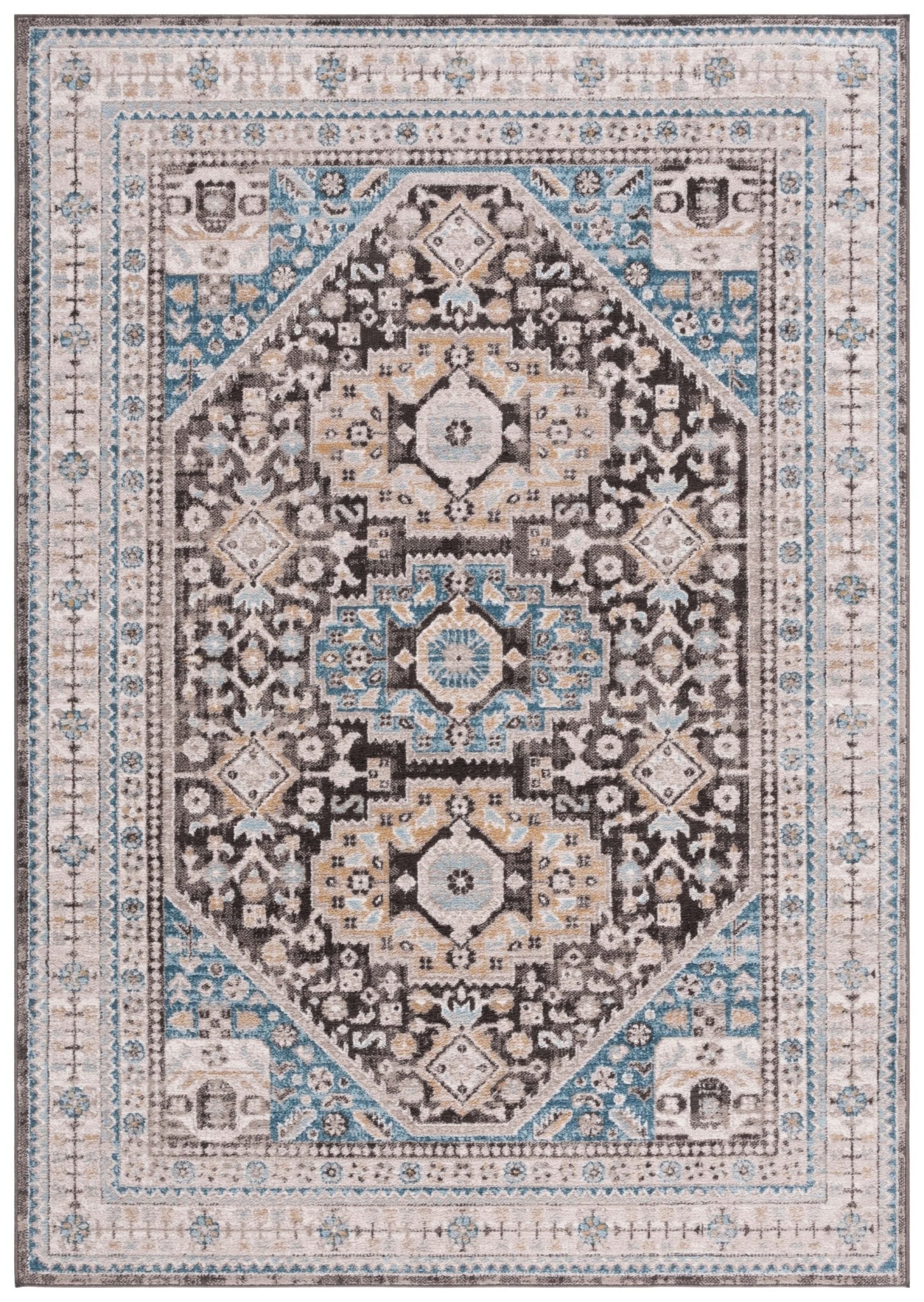 Safavieh Cornelia Crn211T Blue/Charcoal Rug - Safavieh - crn211t - 4