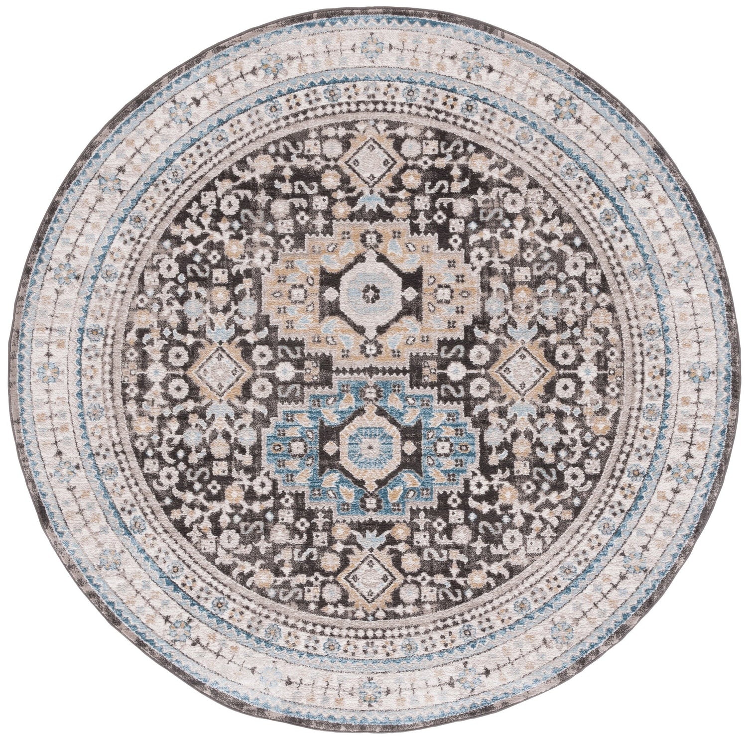 Safavieh Cornelia Crn211T Blue/Charcoal Rug - Safavieh - crn211t - 7r