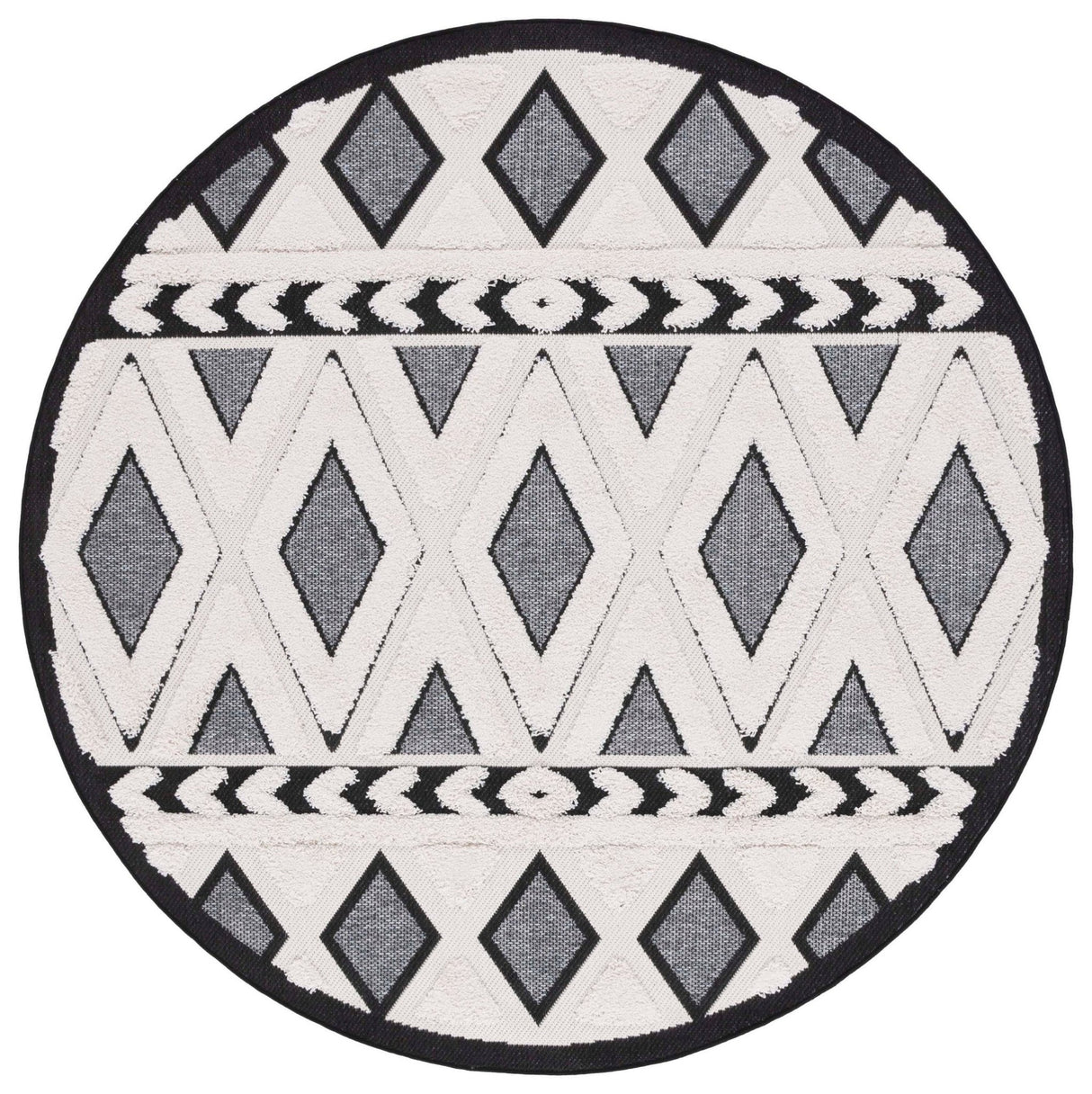 Safavieh Cottage Cot200A Ivory/Dark Grey Rug - Safavieh - cot200a - 7r