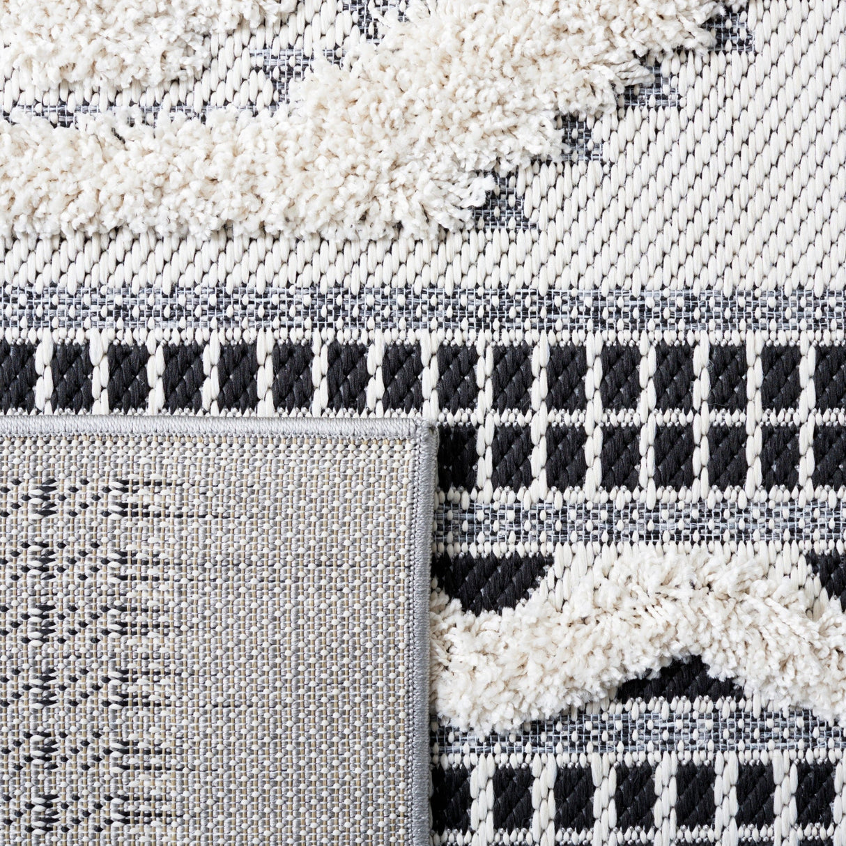 Safavieh Cottage Cot206B Ivory/Black Rug - Safavieh - cot206b - 7r