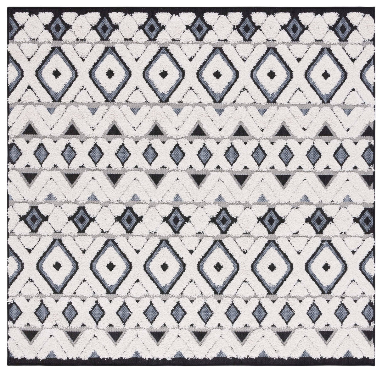 Safavieh Cottage Cot210A Ivory/Dark Grey Rug - Safavieh - cot210a - 7sq