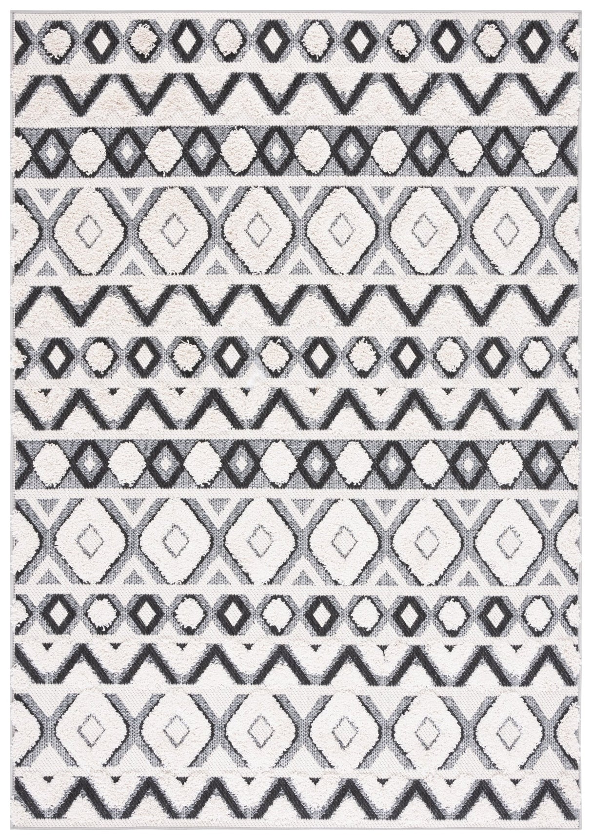 Safavieh Cottage Cot210B Ivory/Black Rug - Safavieh - cot210b - 4
