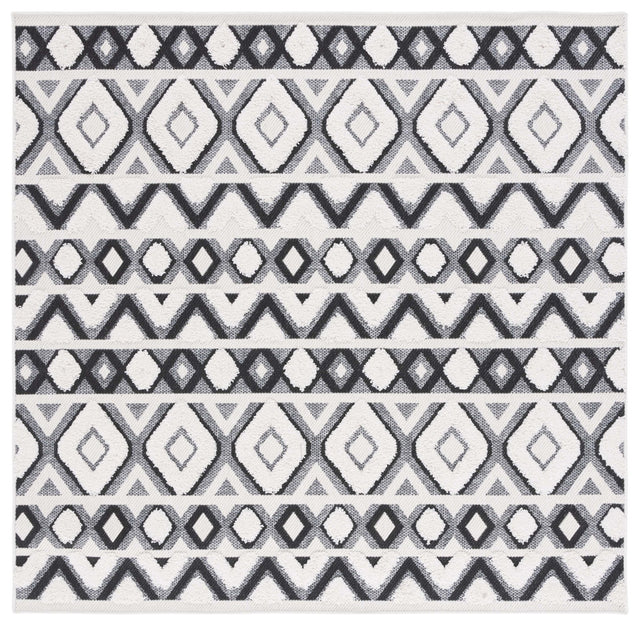 Safavieh Cottage Cot210B Ivory/Black Rug - Safavieh - cot210b - 7sq