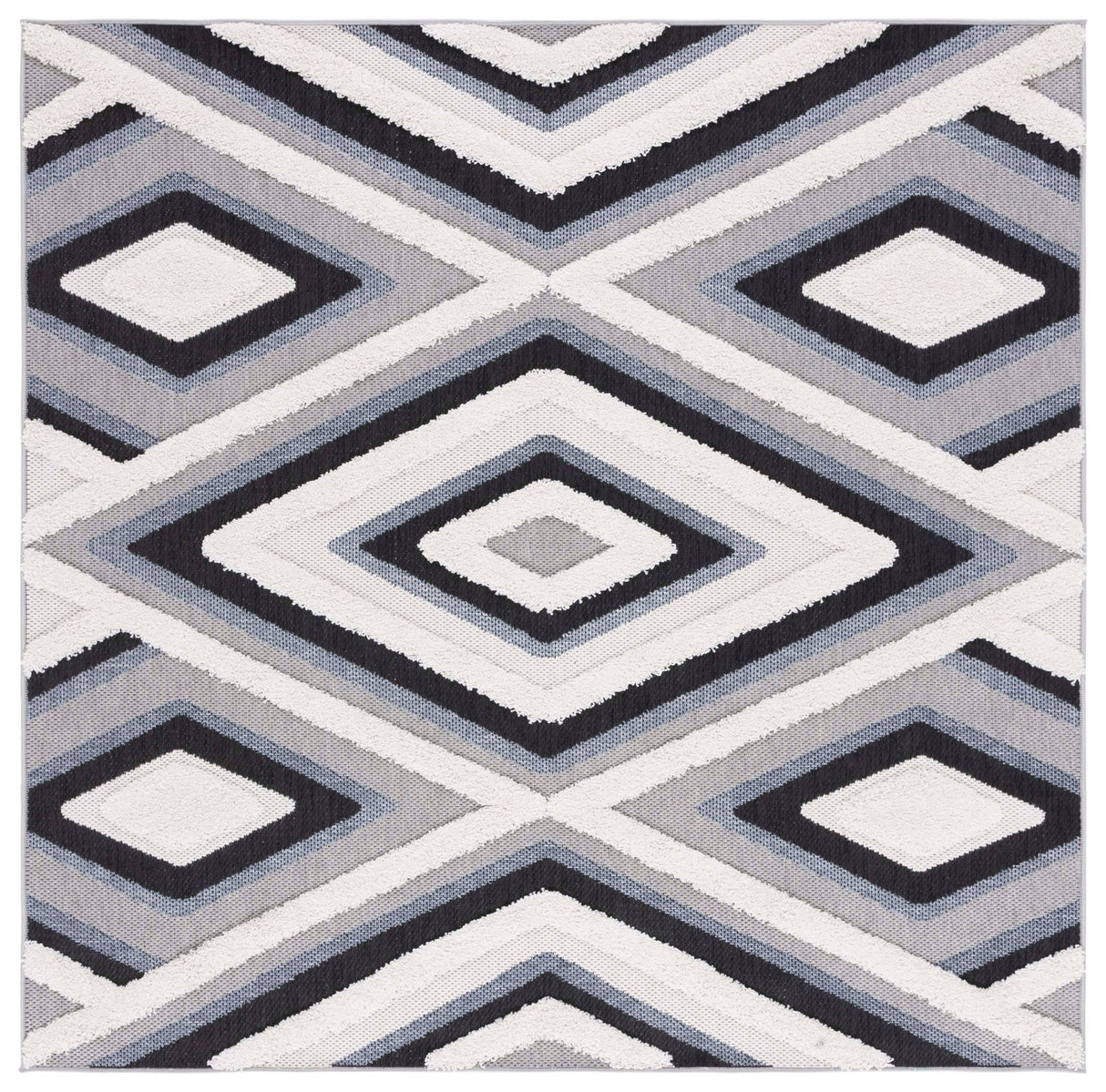Safavieh Cottage Cot212A Ivory/Black Rug - Safavieh - cot212a - 7sq