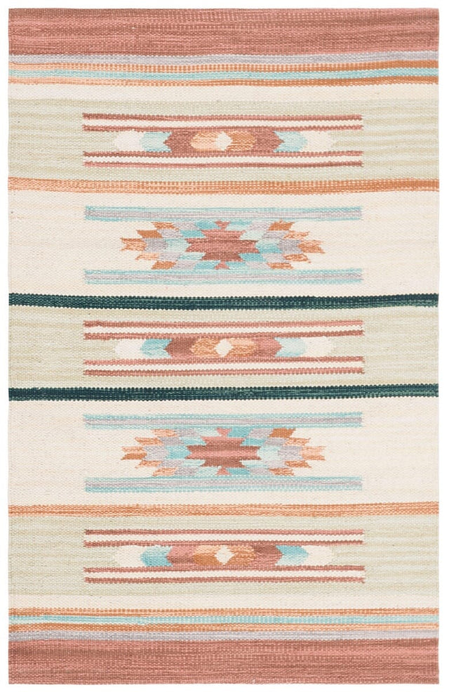 Safavieh Cotton Kilim Klc301T Brown / Ivory Rugs - Safavieh - klc301t - 4