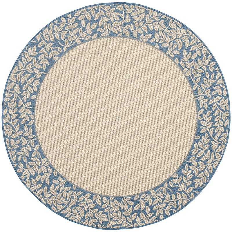 Safavieh Courtyard cy0727 - 3101 Natural / Blue Rugs - Safavieh - cy0727 - 3101 - 6