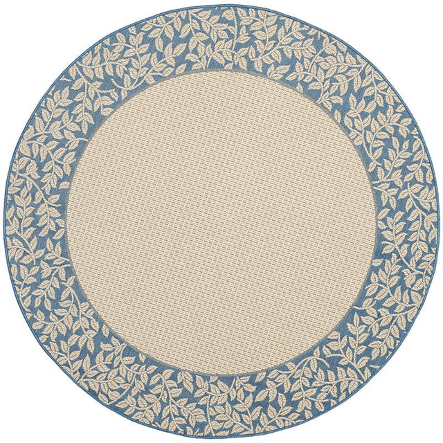 Safavieh Courtyard cy0727 - 3101 Natural / Blue Rugs - Safavieh - cy0727 - 3101 - 6