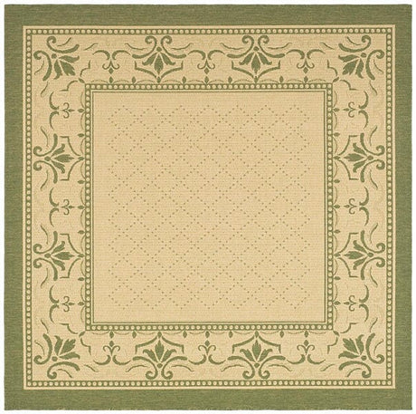 Safavieh Courtyard cy0901 - 1e01 Natural / Olive Rugs - Safavieh - cy0901 - 1e01 - 7sq