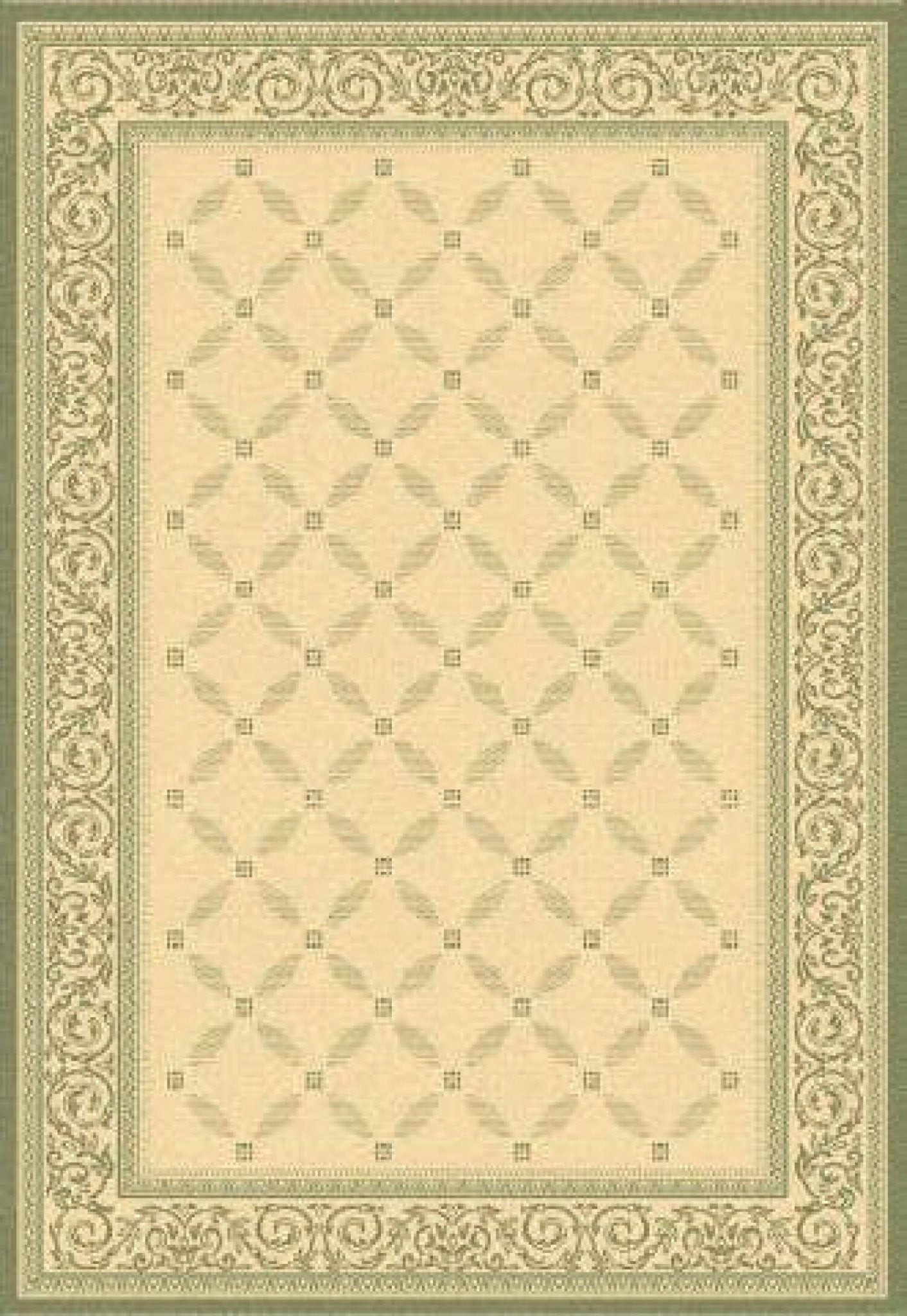 Safavieh Courtyard cy1502 - 1e01 Natural / Olive Rugs - Safavieh - cy1502 - 1e01 - 5r