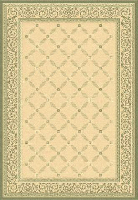 Safavieh Courtyard cy1502 - 1e01 Natural / Olive Rugs - Safavieh - cy1502 - 1e01 - 5r
