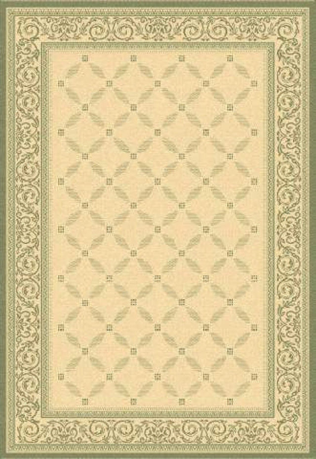 Safavieh Courtyard cy1502 - 1e01 Natural / Olive Rugs - Safavieh - cy1502 - 1e01 - 5r