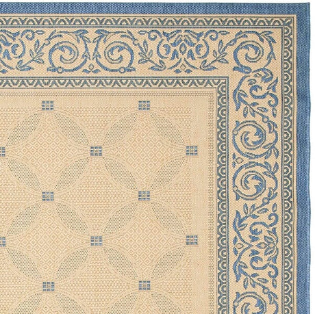 Safavieh Courtyard Cy1502 - 3101 Natural / Blue Rugs - Safavieh - cy1502 - 3101 - 2
