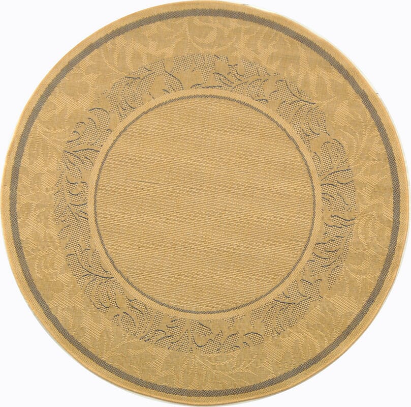 Safavieh Courtyard cy1704 - 3101 Natural / Blue Rugs - Safavieh - cy1704 - 3101 - 6