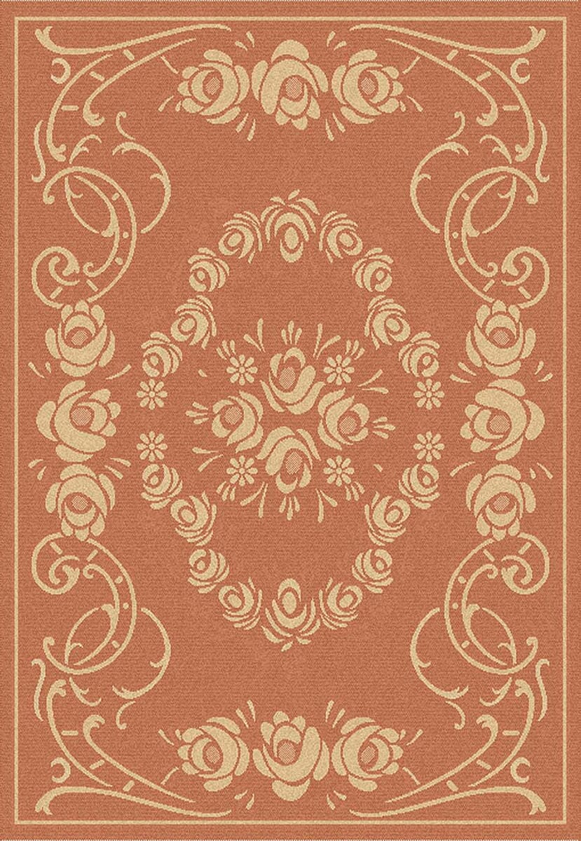Safavieh Courtyard cy1893 - 3202 Terracotta / Natural Rugs - Safavieh - cy1893 - 3202 - 2